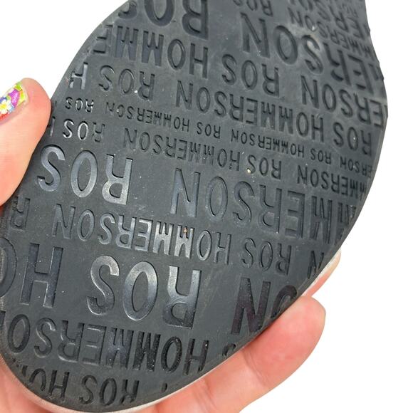 Ros Hommerson Ronnie Folding Silver Pebbled Ballet Flats - Picture 7 of 8